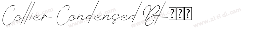 Collier Condensed Bl字体转换